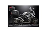 Sistema di scarico completo per Suzuki Gsx1250Fa 2010-16 350mm Stainless Ovale Bsau Silenziatore