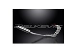 Sistema di scarico completo per Suzuki Gsx600F 97-06 4-1 350mm Inox Ovale Bsau Silenziatore