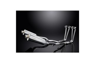 Komplette Abgasanlage für Yamaha Fjr1300 2006–2023, 350 mm ovale Schalldämpfer aus Stahl