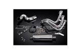 Sistema di scarico completo per Yamaha Tracer 900 2015-20 Silenziatore Ovale Inox 350mm