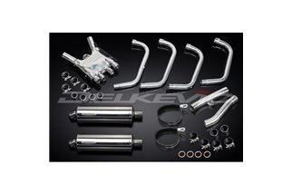 Système d'échappement complet pour Yamaha Fj1200 3Cv 1988-90 4-2 Silencieux ovales Bsau en acier inoxydable de 350 mm