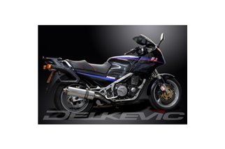 Système d'échappement complet pour Yamaha Fj1200 3Cv 1988-90 4-2 Silencieux ovales Bsau en acier inoxydable de 350 mm