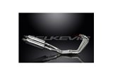 Sistema di scarico completo per Yamaha Fj1200 1Tx 1986-87 350mm Stainless Ovale Silenziatori