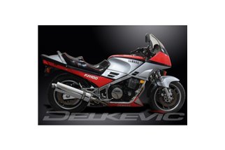 Sistema di scarico completo per Yamaha Fj1100 1984-1985 350mm Stainless Ovale Silenziatori