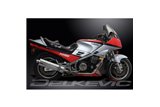 Sistema di scarico completo per Yamaha Fj1100 1984-1985 350mm Stainless Ovale Silenziatori