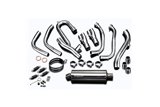 Complete BSAU oval steel exhaust system 350mm suzuki gsx1300r hayabusa 1999 2007