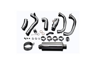 Full exhaust system 350mm stainless steel muffler bsau honda vfr1200x crosstourer 2012 2019