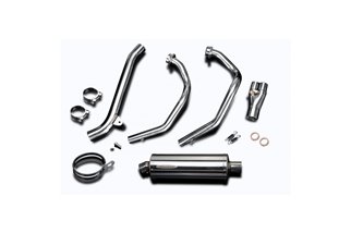 Complete exhaust system with 350 mm oval stainless steel silencer triumph tiger 800 2010 2019