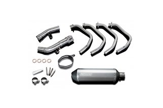 Complete exhaust system 343mm titanium x-oval silencer honda cbr600f 1999 2000