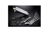 Sistema di scarico completo per Honda Cb650R Cb650R 2019-2021 4-1 Silenziatore ovale in acciaio da 350 mm