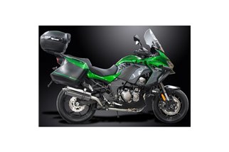 Système d'échappement complet pour Kawasaki Versys 1000 2019-2021 350 mm ovale en acier inoxydable Bsau