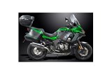 Système d'échappement complet pour Kawasaki Versys 1000 2019-2021 350 mm ovale en acier inoxydable Bsau