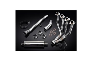 Sistema di scarico completo per Kawasaki Zzr1400 12-20 Decat 4-1 350mm Stainless Ovale Bsau