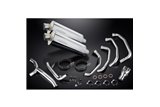 Complete exhaust system for Kawasaki Zzr1100 Gpz1100S 4-2 350mm Stainless Steel Oval Bsau Muffler