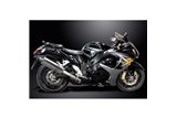 Système d'échappement complet pour Suzuki Gsx1300R Hayabusa 08-20 4-1 Silencieux ovale en acier inoxydable 350 mm