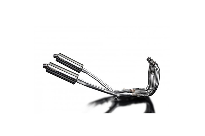 Sistema di scarico completo per Suzuki Gsx1300R Hayabusa 08-20 4-2 350mm Stainless Ovale Bsau