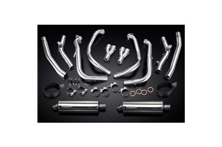 Full Exhaust System for Suzuki Gsx1300R Hayabusa 08-20 4-2 350mm Stainless Oval Bsau