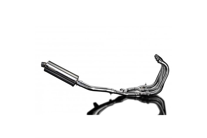 Sistema di scarico completo per Suzuki Gsx1400 2006-2007 4-1 350mm Ovale Stainless Silenziatore Can