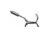 Komplette Abgasanlage für Triumph Tiger 800 2010–19. Ovaler Edelstahlschalldämpfer 350 mm