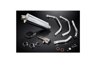 Système Complet D'Échappement pour Honda Cmx500 Cmx300 Rebel 2017-23 2-1 350Mm Ovale Inoxydable Silencieux