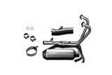 Complete exhaust system 343mm titanium xoval silencers yamaha xjr1300 1998 2006