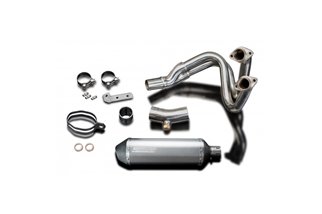 Full exhaust system 343mm titanium xoval bsau silencer kawasaki kle650 versys 2007 2014