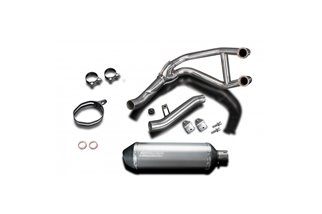 Sistema di scarico completo silenziatore xoval in titanio da 343 mm kawasaki er6f 2012 2016