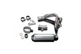 Sistema di scarico completo silenziatore xoval in titanio da 343 mm honda cbr600f 1987 1990