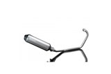 Full exhaust system 343mm titanium xoval bsau silencer kawasaki gpz500s 1987 2007