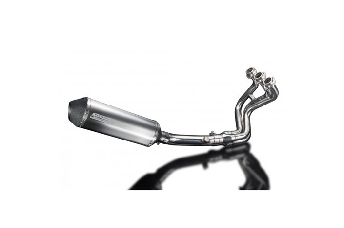 Sistema di scarico completo silenziatore di bsau di 343mm titanium xoval suzuki gsx750 1998 2002