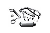 Sistema di scarico completo silenziatore di bsau di 343mm titanium xoval suzuki dr650 1996 2019