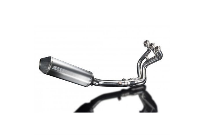 Full exhaust system 343mm oval titanium silencer bsau kawasaki z650 2017 2021