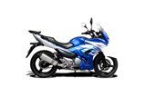 Ligne d'échappement complète xoval silencieux titane 343mm kawasaki ninja 650 2017 2021