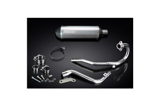 Komplette Abgasanlage für Honda Crf250 LM 2012–16, 343 mm Titan-XOval-Bsau-Schalldämpfer