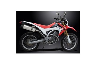 Komplette Abgasanlage für Honda Crf250 LM 2012–16, 343 mm Titan-XOval-Bsau-Schalldämpfer