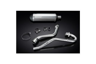 Komplette Abgasanlage für Honda Xr125L 2003–2010, 343 mm Titan-XOval-Bsau-Schalldämpfer