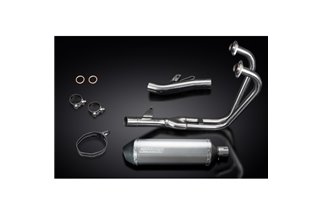 Komplette Abgasanlage für Honda CB500 Sport 1994–2003, 343 mm Titan-XOval-Schalldämpfer