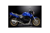 Komplette Abgasanlage für Honda CB500 Sport 1994–2003, 343 mm Titan-XOval-Schalldämpfer