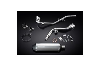 Komplette Abgasanlage für Suzuki Dr125Sm 2009–14, 343 mm Titan-XOvale-Bsau-Schalldämpfer