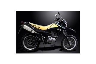 Komplette Abgasanlage für Suzuki Dr125Sm 2009–14, 343 mm Titan-XOvale-Bsau-Schalldämpfer