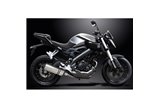 Sistema di scarico completo per Yamaha Mt125 2014-2019 343mm Titanio XOvale Bsau Silenziatore