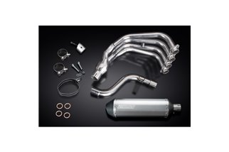 Komplette Abgasanlage für Yamaha Xj6 Diversion 09–18, 343 mm Titan-XOvale-Schalldämpfer