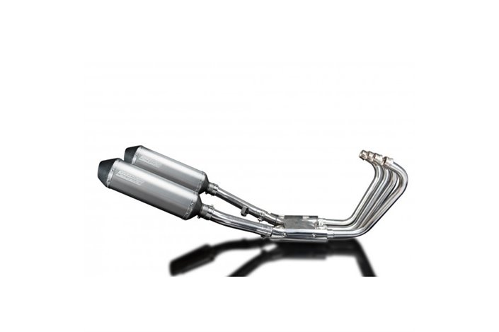 Komplette Abgasanlage für Yamaha Xjr1300 1998–06 4–2, 343 mm Titan-XOvale-Schalldämpfer