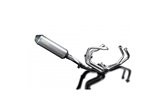 343mm titanium xoval bsau full muffler exhaust system kawasaki z900 2017 2019