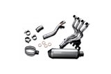 Sistema di scarico completo silenziatore di bsau di 343mm titanium xoval honda cb600f hornet 2007 2014