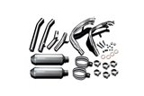 Complete exhaust system titanium silencers xoval bsau 343mm suzuki sv650 1998 2002