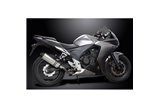 Complete Exhaust System for Honda Cbr500R Cb500F Cb500X 13-15 343mm Titanium X-Oval Bsau