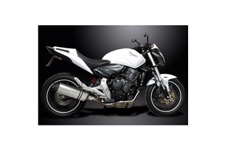 Komplette Abgasanlage für Honda Cb600F Hornet 2007–13, 343 mm Titan-XOval-Bsau-Schalldämpfer