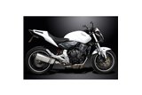 Komplette Abgasanlage für Honda Cb600F Hornet 2007–13, 343 mm Titan-XOval-Bsau-Schalldämpfer