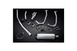 Sistema di scarico completo per Kawasaki Ninja 400 Z400 2018-22 343mm Titanio XOvale Bsau Silenziatore